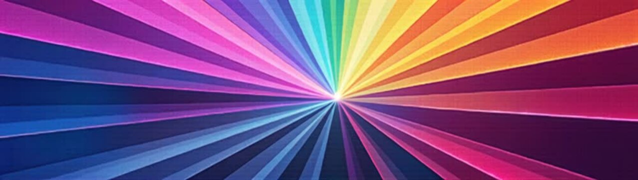 A brightly colored background with a rainbow of colors