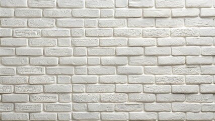 Fototapeta premium White Brick Wall Texture – Clean and Modern Background for Design and Photography Projects