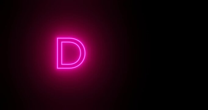 glowing neon sign on black, "DIVA" text animation, Fashion and Style Background, Backdrop for club, disco and events, radiating glamour and sass in a retro style. Flickering Effect