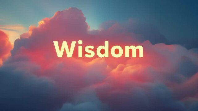 Image of a cloud with the word wisdom in it