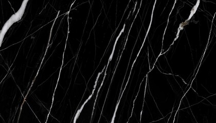 luxurious black marble texture with elegant white veins, high-resolution stone pattern for interior design, flooring, and background