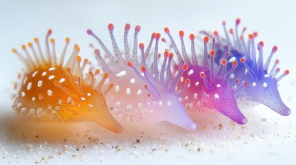 Vibrant and Colorful Sea Creatures on Sandy Ocean Floor