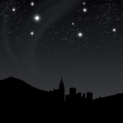 A whimsical pink skyline featuring iconic landmarks creatively displayed around a smartphone on a soft pink background silhouetted skyline cityscape architecture illustration building city vector