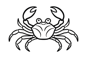 Crab line art vector style illustration6.eps