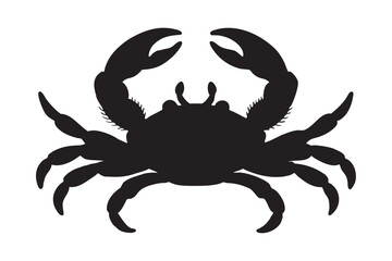 Crab silhouette vector art illustration1.eps