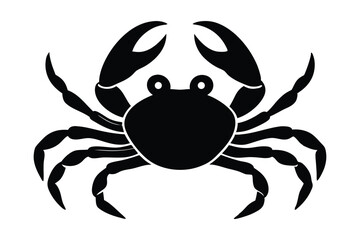 Crab silhouette vector art illustration5.eps