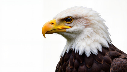 Obraz premium Bald eagle in profile showcasing majestic features