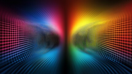 Colorful abstract tunnel, energy, motion, background