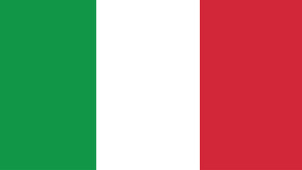 Vector illustration of the Flag of Italy.