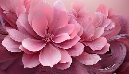 Obraz premium Beautiful pink flower background. Wallpaper. Generative ai