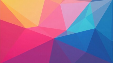 Obraz premium Vibrant Abstract Low Poly Background with a Spectrum of Hues Perfect for Modern Designs and Presentations