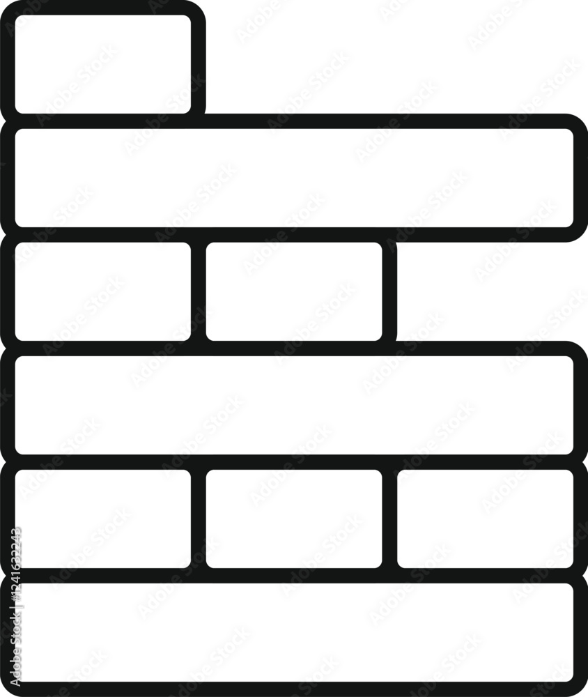 Poster wooden blocks stacked, creating a structure symbolizing construction, development, and creative buil