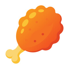 A stylized illustration of a cookie with a gradient orange color.