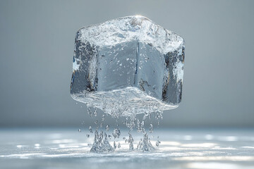 3D render of abstract futuristic shapes, generative AI image