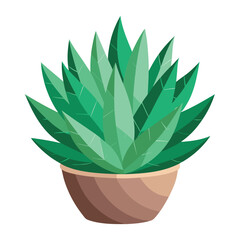 A stylized illustration of green leaves, representing nature and plant life.