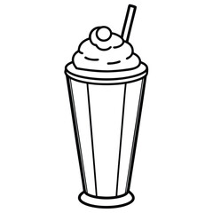 A simple illustration of a cup of soft-serve ice cream with a swirl on top.