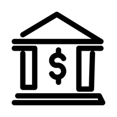Bank icon symbol 
