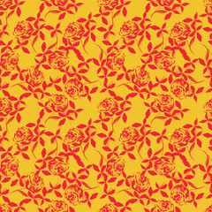 Beautiful seamless pattern with floral background.