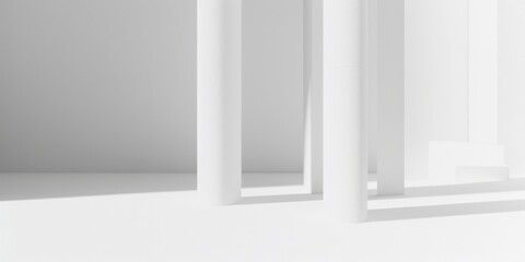 An artistic minimalist aesthetic featuring a stark white backdrop, Artistic lines arranged creatively, Modern minimalist style