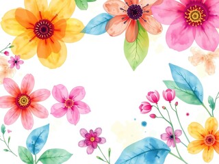 Fototapeta premium Watercolor Harmony on Abstract Canvases