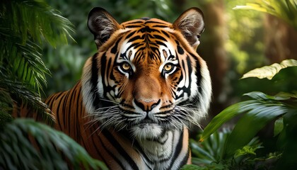 Obraz premium A tiger in the jungle