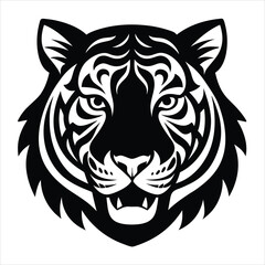 tiger head vector design 