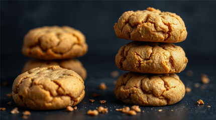 walnuts on wooden background