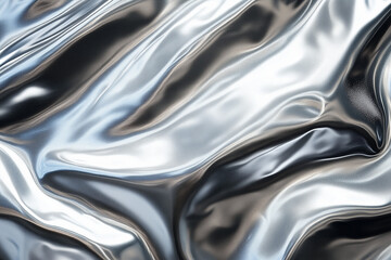 Chrome metal wavy texutre background