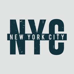 New York City typography vector design for print. t-shirt design. NYC New York City varsity college vintage typography. logo design