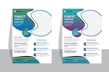 Medical Flayer Template Design .