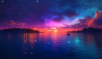 Rainbow over the sea