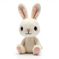 Obraz premium Rabbit figurines on a white background