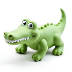 Fototapeta premium Smiling crocodile toy