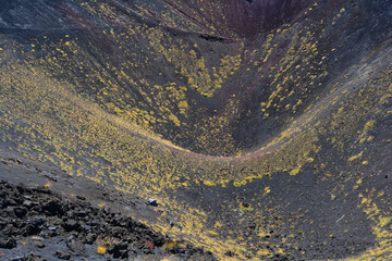 Mount Etna, an active stratovolcano on the east coast of Sicily, Italy, in the Metropolitan City of Catania