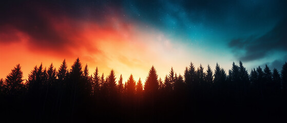 forests and the Milky Way