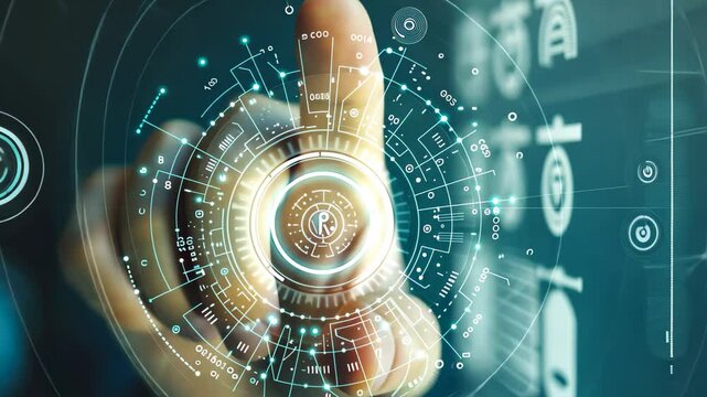 Biometric identification technology enables secure online voting using fingerprint recognition in a modern digital environment