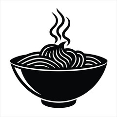 illustration of a bowl with noodles