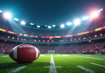 football background ad displays super bowl triumph thrilling action rendering advertising banner