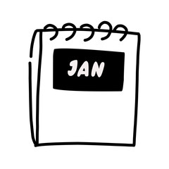 Set of New Year Doodle