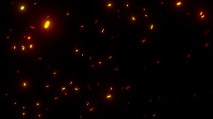 christmas fire sparks alpha motion background