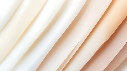 Obraz premium A white and tan striped fabric with a pattern of stripes