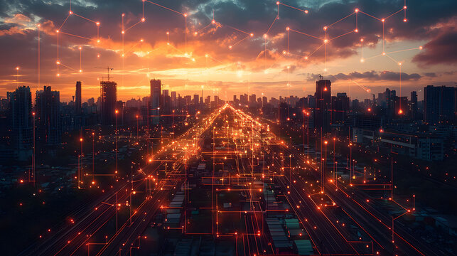
Intricate global value chains connecting manufacturers, suppliers, and distributors across borders