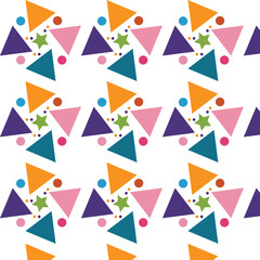 Colorful Geometric Triangle Pattern