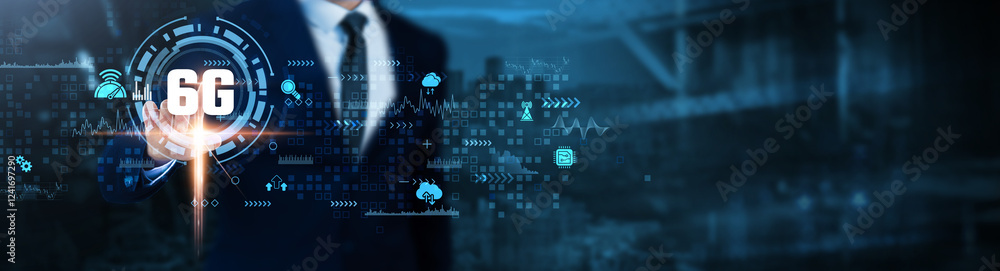 Poster 6g technology: ultra-fast connectivity, low latency, ai integration, edge computing, seamless automa