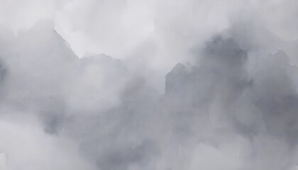 Fototapeta premium Abstract gray watercolor background creating a cloudy sky effect