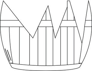 the illustration of barrel that has been destroyed.