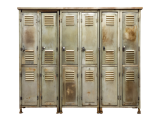 old wooden cabinet with metal handle