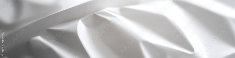 Poster a close-up shot of a blank white sheet of paper, suitable for use in presentations or as a design el