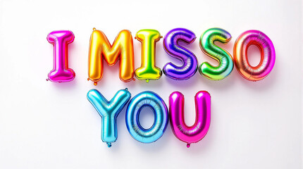 Fototapeta premium Colorful balloon letters, 