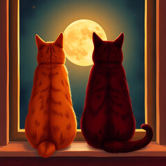 cat on the window